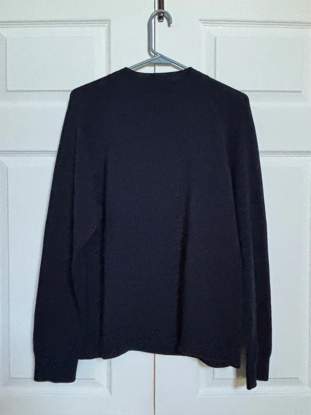 Quince Men’s Organic Cotton Mock Neck Sweater Navy Size L Pullover